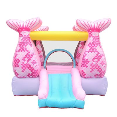 Doctor Dolphin Kids Bouncy Castle Slide Combo, Outdoor Indoor Inflatable Jumping Bouncer Playhouse with Blower, Durable Inflatable Trampoline Playground for Children-62110