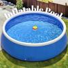 Inflatable Kids Pool for Childen Adults, Foldable and Portable Kids Swimming Pools for Outside 72.05''x72.05''x20.8'' for Toddlers,Outdoor,Garden,Backyard,Summer Water Party,Blue view 2
