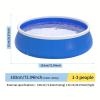 Inflatable Kids Pool for Childen Adults, Foldable and Portable Kids Swimming Pools for Outside 72.05''x72.05''x20.8'' for Toddlers,Outdoor,Garden,Backyard,Summer Water Party,Blue view 3