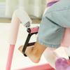Spring Rocking Horse, Kids Ride on Horse, Plush Horse Ride-on with Sounds & Foot Stirrups, Saddle for Kids 3-8 Years, Pink view 2