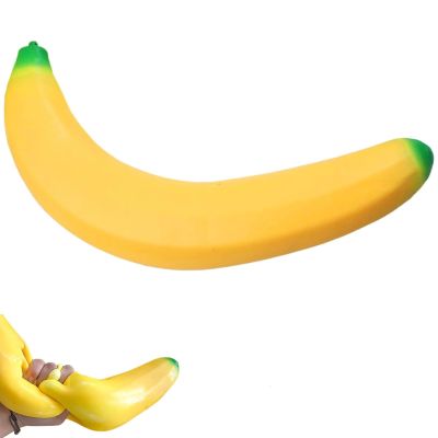 18cm/7in Giant Jumbo Strawberry Squishy, Slow Rise Squeeze Toy, Big Fruit Squishy, Large Fruit Jumbo Toy for Stress Relief Adults Party Gift (45CM/17.7IN Bannana)