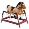 Kids Plush Rocking Horse Soft Cuddly Seat, Sturdy Rocker Base, Non-Tip Toddler Toy view 2
