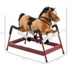 Kids Plush Rocking Horse Soft Cuddly Seat, Sturdy Rocker Base, Non-Tip Toddler Toy view 3