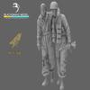 Black Snake FSJ-03 1/35 2 Fallschirmjager with a Wounded Comrade Resin kit 3D Printed Scale Model/Replica view 2