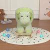 Kids Ride-On Rocking Horse Toy with Jingle Bells,Dinosaur Rocking Toy with Hand Puppets and Safety Belt for Children 1-3 Years, Soft Plush Fabric,Green view 3