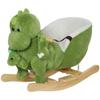 Baby Rocking Horse, Toddler Plush Dinosaur Animal Rocker with Seat Belt, 32 Songs, Hand Puppet, Kids Riding Horse Rocking Chair for 18-36 Months, Green view 1