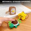 3 Pack Fidget Clicker Keychain - 3D Printed Mechanical Keyboard Button, Stress Relief Toy for Adults, Portable Sensory Gift for Home, Office, and Travel view 2