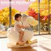 Rocking Horse Kids Ride-On Toy Soft Plush Seat, Sturdy Non-Tip Base, Safe Toddler Gift view 2