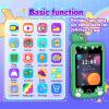 Buachois Kids Smart Phone Toy,2.8" Touchscreen Learning Phone with Dual Camera,Music Games,8GB Card,Educational Birthday Gift (Green Dinosaur) view 4