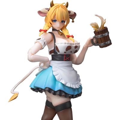 LADoTOYS 1/12 Scale Anime Action Figure - Beer Girl Daisy Torres, 6.5" CowGirl Mecha Girl Model Kit with Tavern Prop Kit, Moveable Eye, Articulated Model Statue Gifts for Anime Fans Desk Decor
