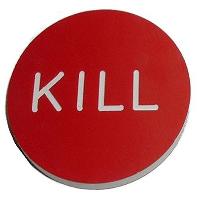 BBG Casino Style Double Sided Engraved Poker Kill Button Marker - Great for Most Poker Games!