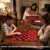 [3 Pack] HI-Q Checkers & Tic-Tac-Toe Board Game Set Multi-Pack Bundle for Family Game Night & Classrooms Features Interlocking Stacking Pieces & Folding Board Ages 6+ view 2
