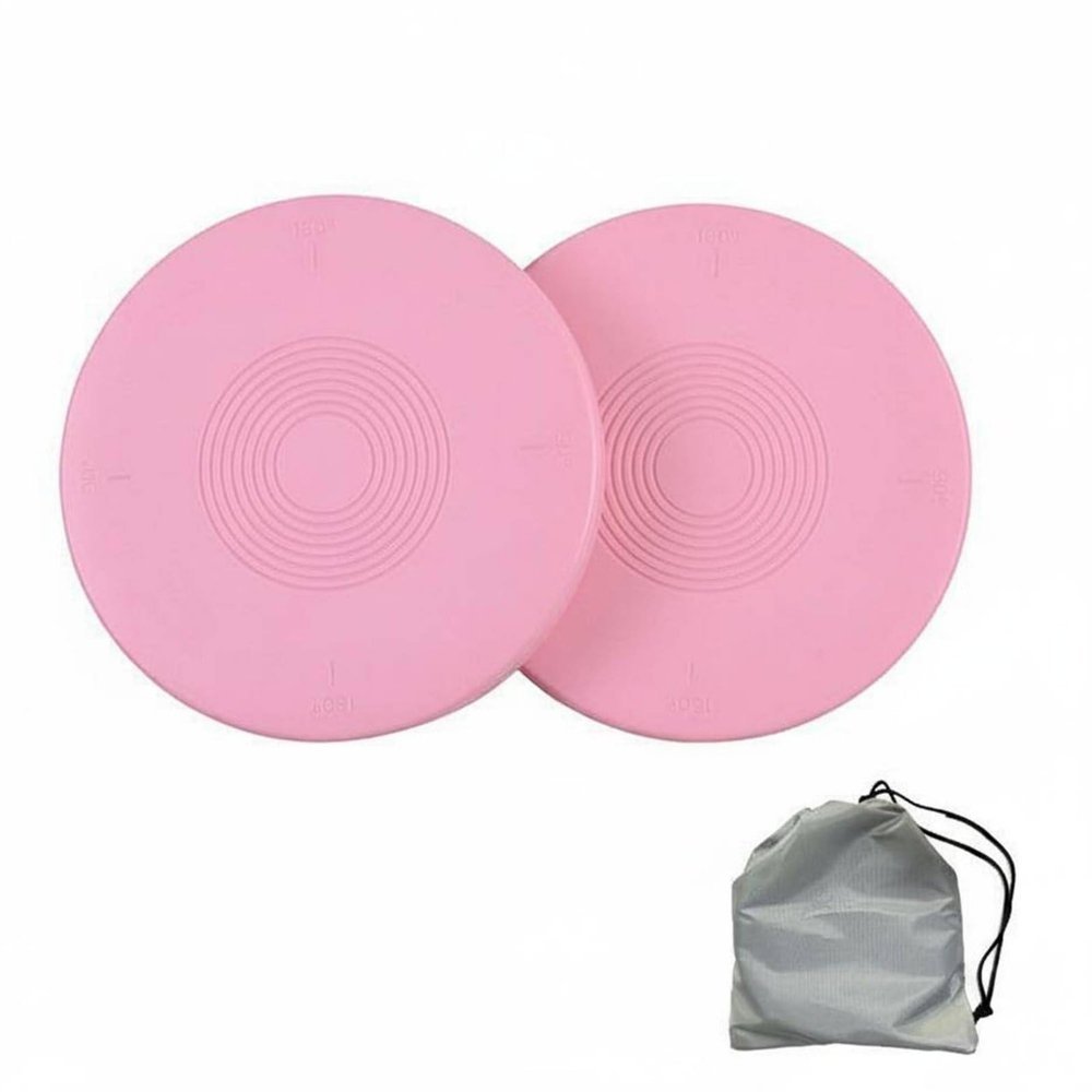 KiBcsLic Ballet Turnout Disc Portable Dance Rotating Board Anti-Slip Surface Round Pirouette for Dancers, Figure Skaters, Home Practice, Pink