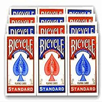 12 Decks Bicycle Rider Back 808 Standard Playing Cards - Includes Bonus Cut Card!