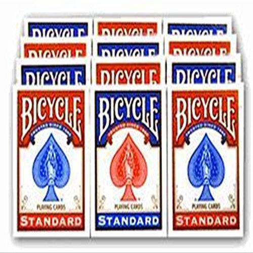 12 Decks Bicycle Rider Back 808 Standard Playing Cards - Includes Bonus Cut Card!