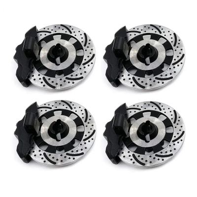 RC Car Toys for Traxxas for Unlimited for Desert for Racer for UDR 8569 1/7 4PCS Aluminium Alloy Mental Brake Disc Drive Hub RC Car Accessories(Black)