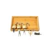 LLTCMAOYI Montessori 5-Keys Lock Sets, Wooden Montessori Materials Learning & Education Toys,Bamboo Trays view 2