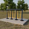 predolo 1/64 Scale Park Exercise Machines Equipment Realistic Design Miniature Outdoor Exercise Equipment Highly Detailed Micro Landscape Prop, Painted, Horizontal Bar view 2