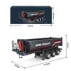 FILONA 1/18 Scale RC Semi Trailer for 770S Heavy Duty Truck, Remote Controlled Trailer with Liftable Bed, Adjustable Support Legs and Rear Lights (Red) view 3
