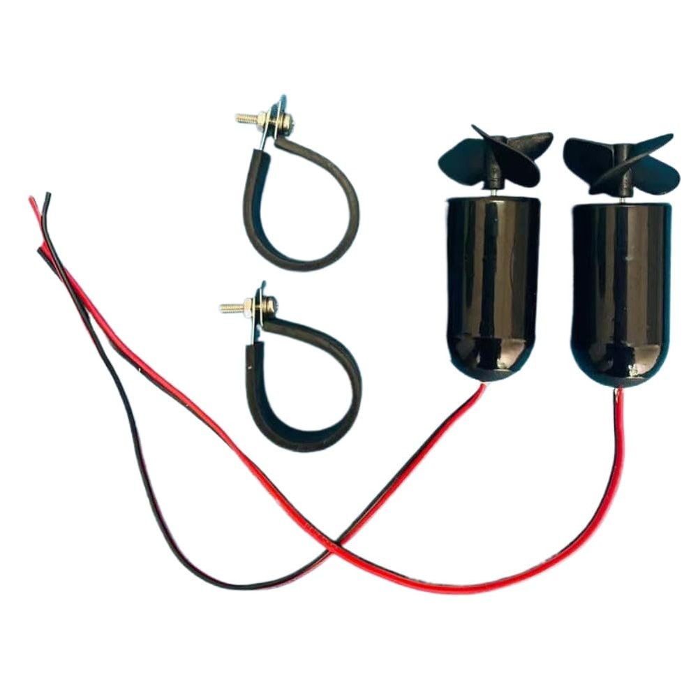 CCXTKENWU 1 Pair RC Bait Boat Tug Boat Underwater Motor 3 12V with Fixed Bracket Waterproof ROV Thruster Speed for DIY Submarine Robot