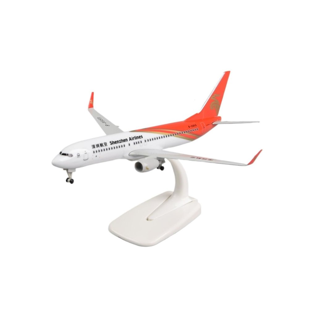 ALHROEUO Miniature Scale 1 400 for Shenzhen Airlines Boeing 737 Simulation Alloy Aircraft Model Airplane Ornament Gift Flying Toy Game Kits