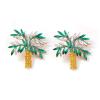 5.2 * 4.9cm Bohemian Vacation Style Alloy Tree Earrings,multicolored,5.2 * 4.9cm view 1