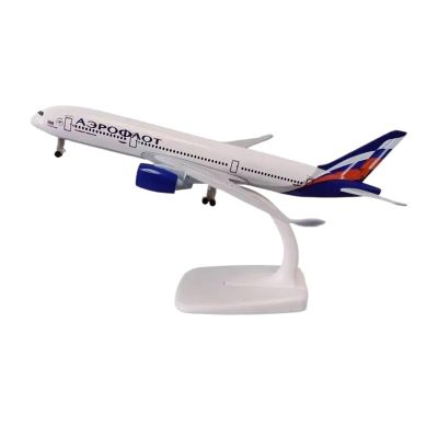 Miniature Scale 1 400 for Air Russia Aeroflot A350 Diecast Aircraft Model Airplane Kits Alloy Metal Decoration Home Flying Toy Game Kits