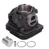 Top Engine End Cylinder Set, Replacement Piston Gasket Kit for TS410 TS420, 50mm High - Silicon Aluminum Alloy Cylinder with Piston and Rings for Small Engine Rebuild view 2