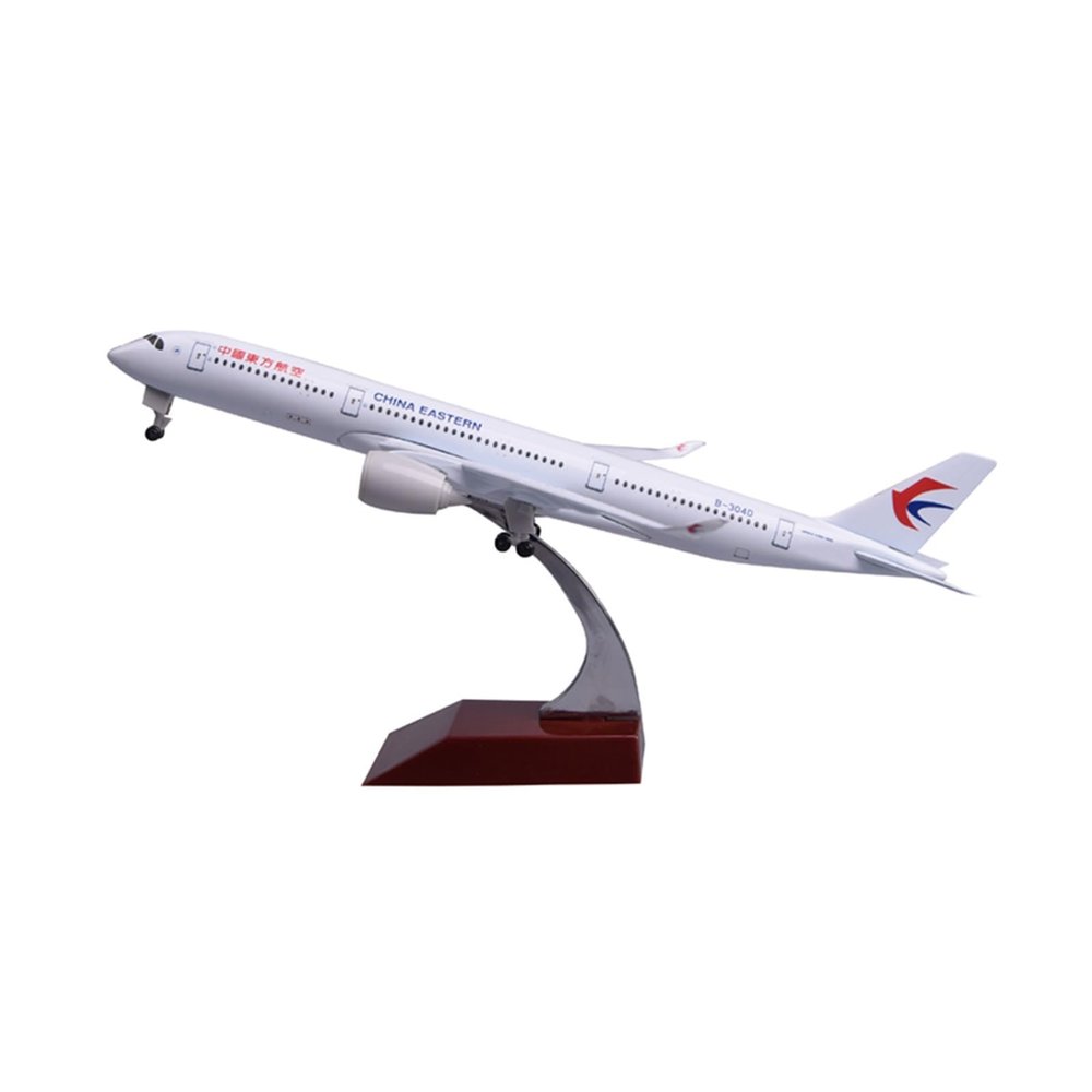 ALHROEUO Miniature Scale 1:300 for China Eastern Airlines East Airbus A350 Alloy Aircraft Model Metal Civil Aviation Ornament Flying Toy Game Kits