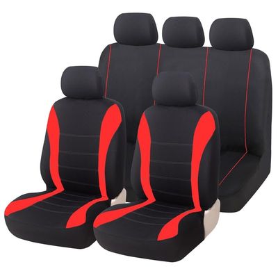VCUIONUW Car Seat Covers Full Set for Mercedes Benz C C63S W205 C180d C180 W205 C200 W205 C220 W205 Sport, 5 Seats Non-Slip Durable Wear-Resistant Seat Protector, Front Rear Split Universal for Cars