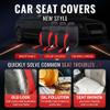 VCUIONUW Car Seat Covers Full Set for Mercedes Benz C C63S W205 C180d C180 W205 C200 W205 C220 W205 Sport, 5 Seats Non-Slip Durable Wear-Resistant Seat Protector, Front Rear Split Universal for Cars view 3