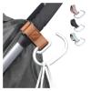 6Pcs Leather Cart Hooks Baby Stroller Hook Rotate 360 Degrees Multifunctional for Bags Accessories(Black Brown) view 2