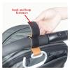 6Pcs Leather Cart Hooks Baby Stroller Hook Rotate 360 Degrees Multifunctional for Bags Accessories(Black Brown) view 3