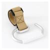 4 Pcs PU Leather Stroller Hooks Rotate 360 Degrees Multifunctional Compatible with Bags Accessories Christmas Gift(Khaki) view 2