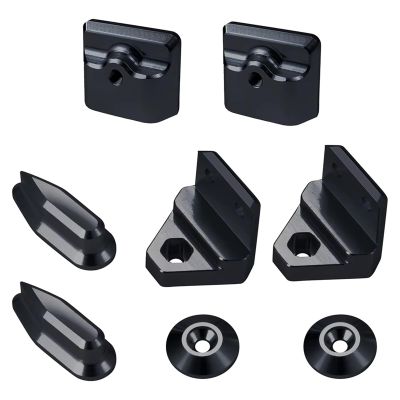 SKDUBRW RC Car Assortment for Limitless 1/7 RC All-Road Crawler Car Upgrade Parts Metal Tail Fins rc Wing Mount Set(Black)