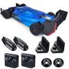 SKDUBRW RC Car Assortment for Limitless 1/7 RC All-Road Crawler Car Upgrade Parts Metal Tail Fins rc Wing Mount Set(Black) view 2