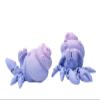 1pc Movable Hermit Crab 3D Printed Articulated Animal Model Poseable with Joints Realistic Sculpture Home Office Desk Ornament view 3