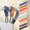 20pcs PU Leather Baby Bag Stroller Hook Pram Rotate 360 Degree Rotatable Cart Organizer Accessories(Blue) view 2
