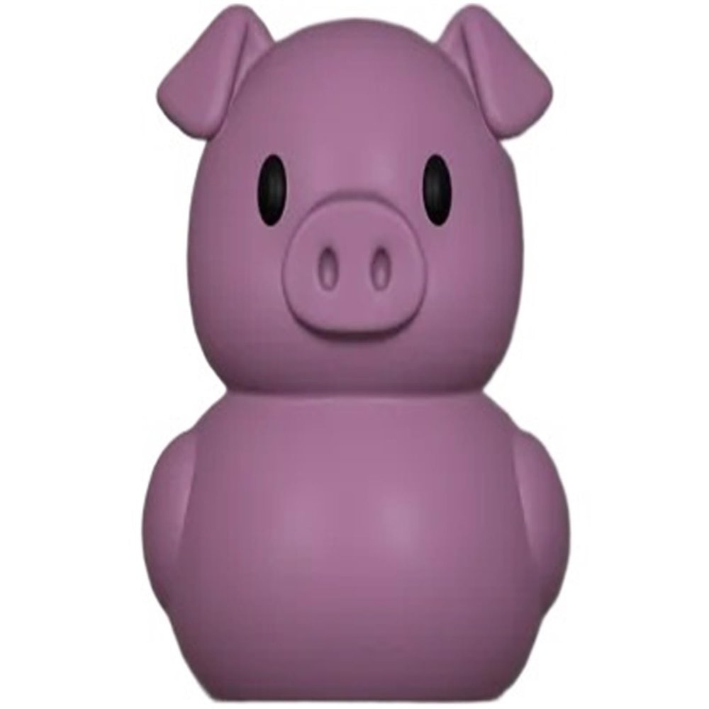 1PC 3D Printed Pig Shaped Rubber Duck Cute Creative Bath Toy Novelty Animal Figurine Desk Decor Stress Relief Gift Idea