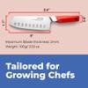 FWAH! Pinch Pro Kids Kitchen Knife - Sharp Knife for Real Cooking | Ages 6+ Learning Tool | Ergonomic Pinch-Grip Handle | BPA Free view 2