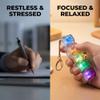 2 Pack Keyboard Fidget, 2026 Upgraded Fidget Keyboard Keychain, Portable Keycap Fidget for Office Desk, Keyboard Clicker Fidget for Adults (Color A) view 3