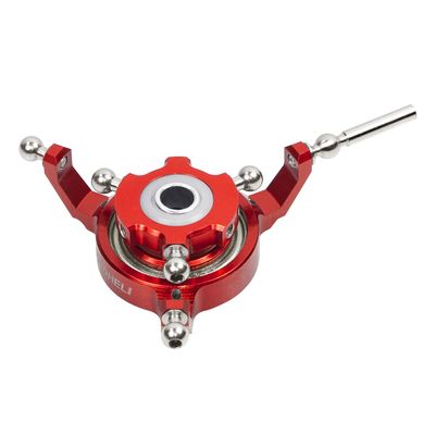 MICROHELI CNC Aluminum Swashplate (RED)(for MH Triple Blade Conversion Set GOOSKY S2 / MAX)