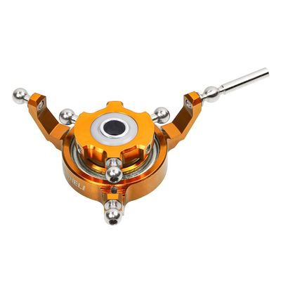MICROHELI CNC Aluminum Swashplate (Gold)(for MH Triple Blade Conversion Set GOOSKY S2 / MAX)