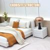 1/20 Scale Bedroom, Mini Doll Miniature Bed, Mini DIY Bedroom Furnitures Bedding Miniature, Realistic Modern Interior Design Room Scene Display Accessory (Gray 1pcs) view 4