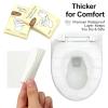 20 Pcs Disposable Travel Toilet Seat Covers,Portable Seat Mats Pads for Public Hotel,Thickened Waterproof Pad Bathroom Protectors Restroom,Individually Wrapped Cushions for Men Women Girls view 4