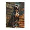 Honozo 500-Piece Wood Puzzle, Charming Noble Dog Sitting Beside Piles of Retro Books, for Adults, Party Game Nights, Family Fun and Decorative Display view 3