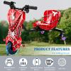 GwlThixion Electric Drift Trike for Kids, 360 Rotatable Drift Trike, with 5 Adjustable Lengths Light Up Rear Wheels, Slip Pedals Stable Trike, for Outdoor Garden Playground 6.5in-D view 3