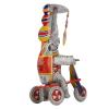 Asixxsix Wind Up Toys, Iron Retro Clockwork Spring Tin Elephant On Tricycle, Toy with Rotating Flower Umbrella for Adult Nostalgia Party view 3