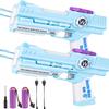 2 PCS Electric Water Gun, Ultimate Battle Blaster Water Guns with Dual Nozzles High Capacity Automatic Squirt Guns Summer Outdoor Beach Swimming Pool Party Toy for Adult Kids view 1