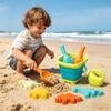 FYAWOCR Foldable Beach Bucket Set, with Cute Dinosaur Model, Sand Toys Set Sandbox for, Girls, Essentials for, Gear, for Family Trips and Seaside Vacations view 4